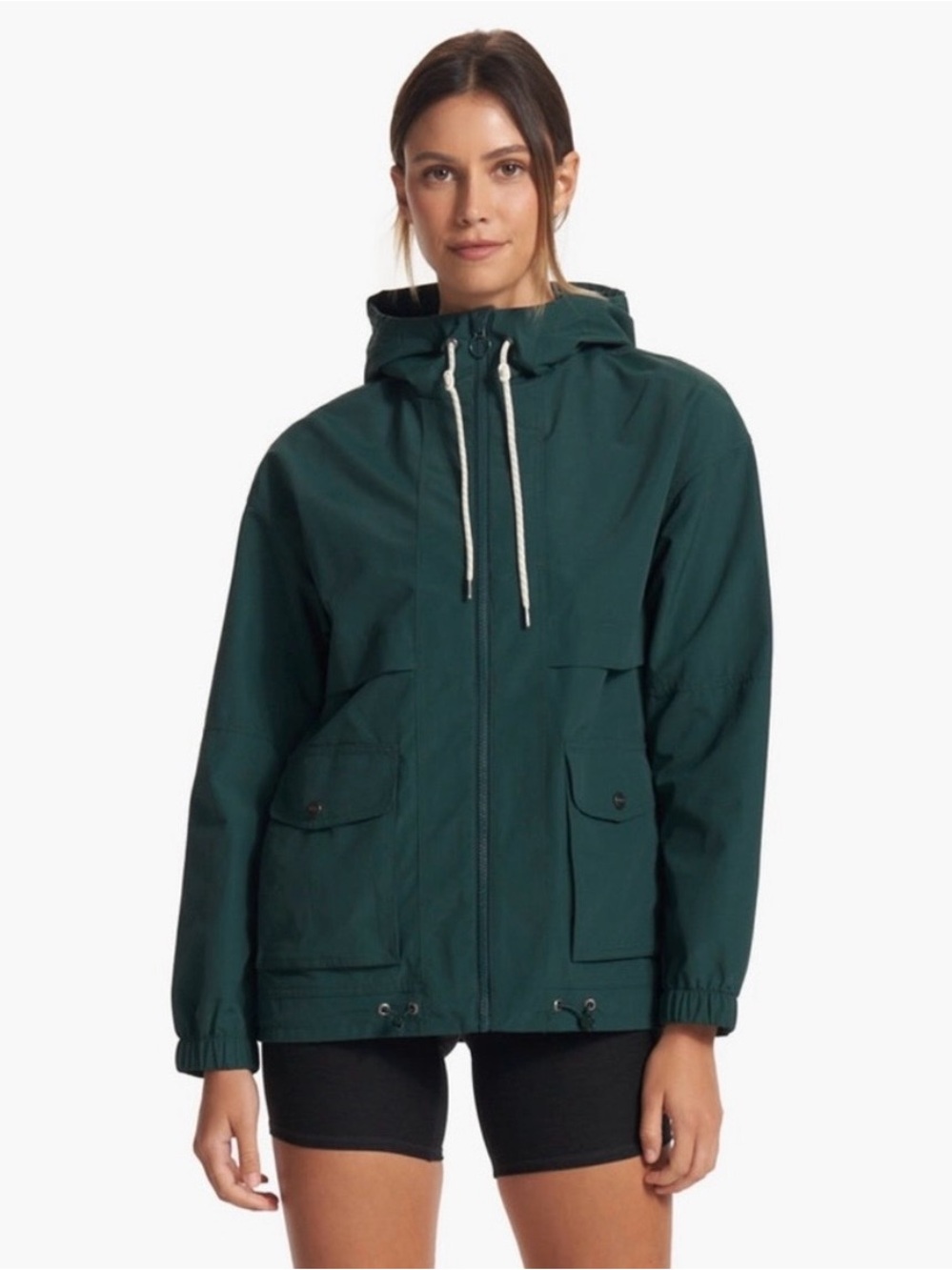 Vuori Elijo rain jacket in grass green